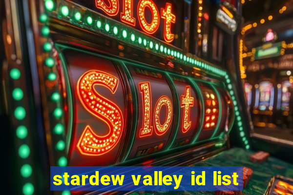 stardew valley id list